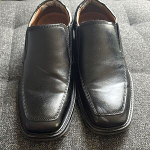 George Men's Size 8 Black Loafers Slip-On Formal